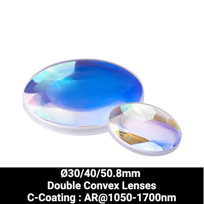 Ø30/40/50.8mm N-BK7 Double Convex Lenses (C-Coating : AR@1050-1700nm)