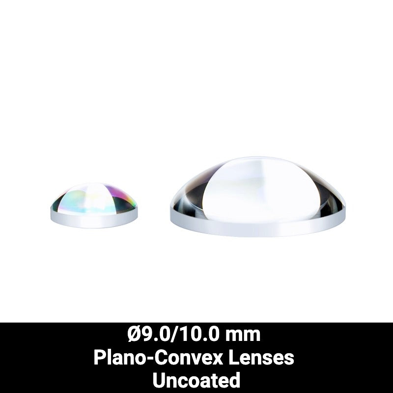 Ø9.0/10.0 mm N-BK7 Plano-Convex Lenses (Uncoated)