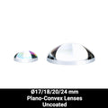 Ø17/18/20/24 mm N-BK7 Plano-Convex Lenses (Uncoated)