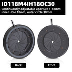 Iris Diaphragm (1mm - 18mm), M4 Mounting Holes