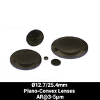 Ø12.7/25.4mm Silicon (Si) Plano-Convex Lenses (AR@3-5μm)