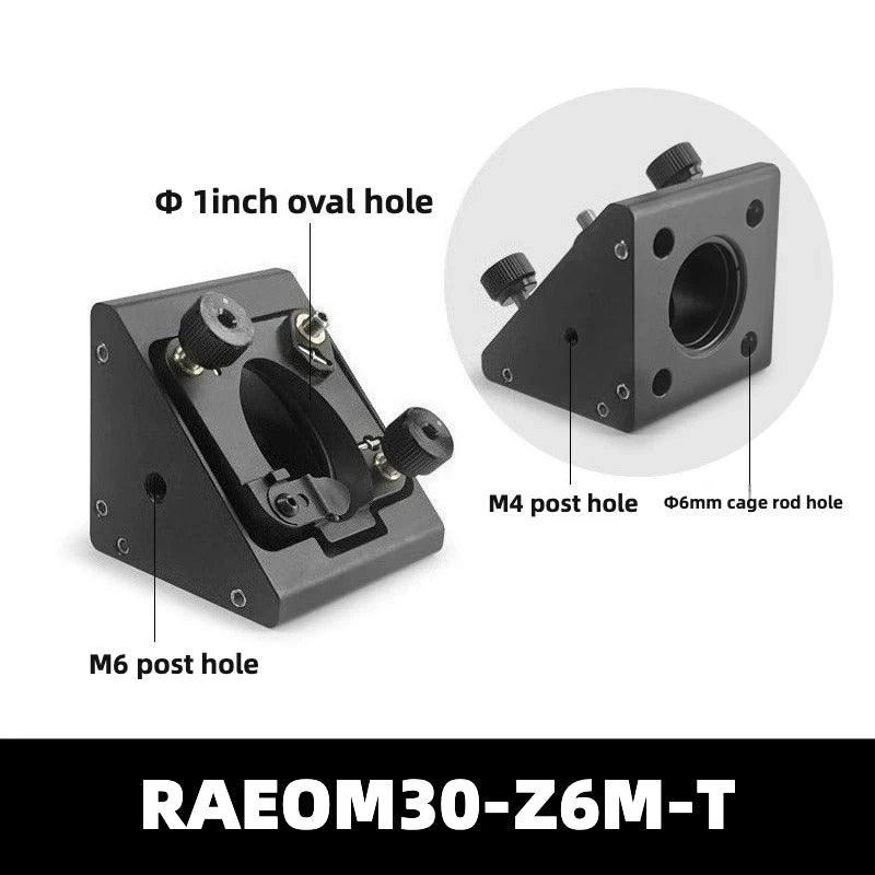 Right-Angle Elliptical Optic Mounts for 30mm Cage (RAEOM30)