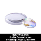 Ø30/40/50.8mm N-BK7 Double Convex Lenses (B-Coating : AR@650-1050nm)