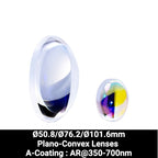 Ø50.8/Ø76.2/Ø101.6mm N-BK7 Plano-Convex Lenses (A-Coating : AR@350-700nm)