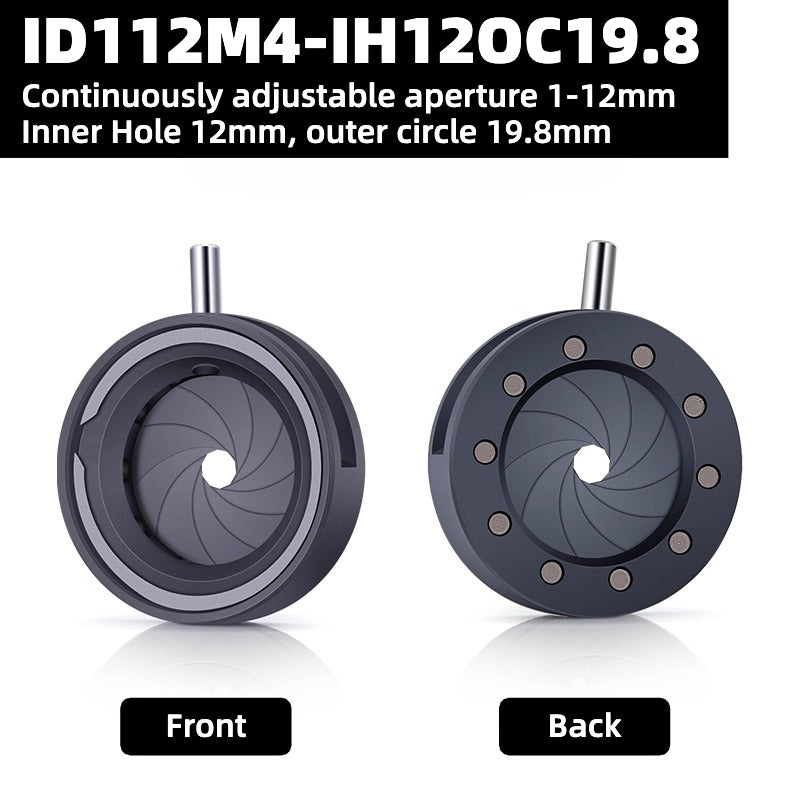 Iris Diaphragm (1mm - 12mm), M4 Mounting Holes