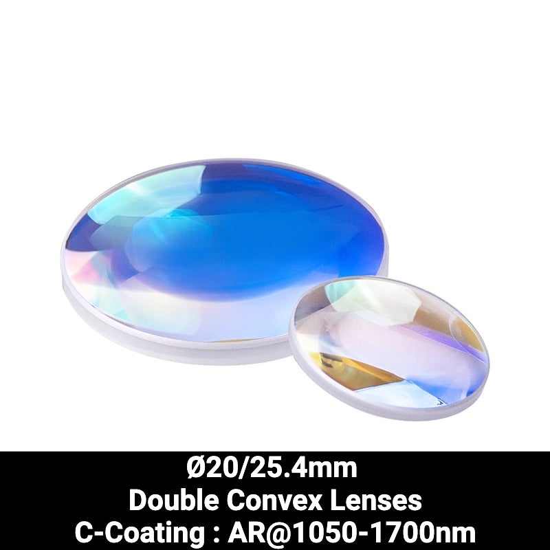 Ø20/25.4mm N-BK7 Double Convex Lenses (C-Coating : AR@1050-1700nm)