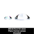Ø50.8/76.2/101.6mm N-BK7 Plano-Convex Lenses (Uncoated)