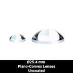 Ø25.4 mm N-BK7 Plano-Convex Lenses (Uncoated)