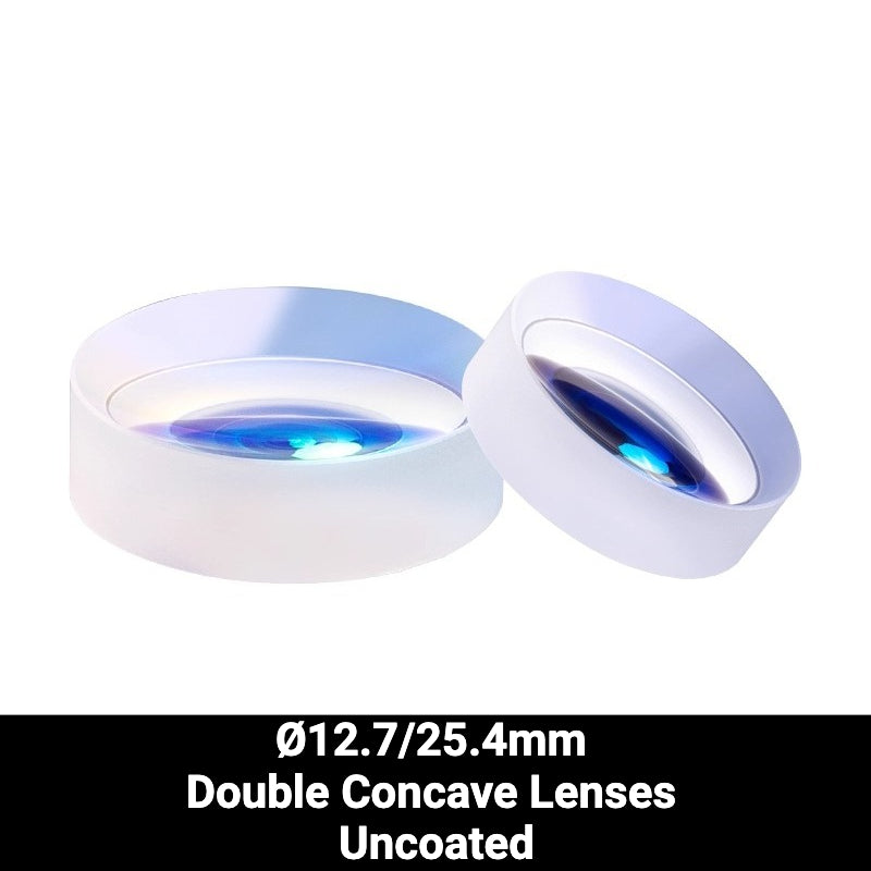 Ø12.7/25.4mm N-BK7 Double Concave Lenses (Uncoated)