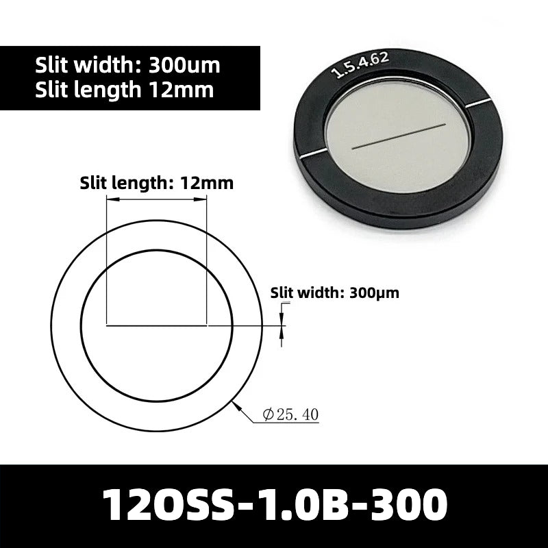 20-200um Optical Slits (Slit Length = 12mm)