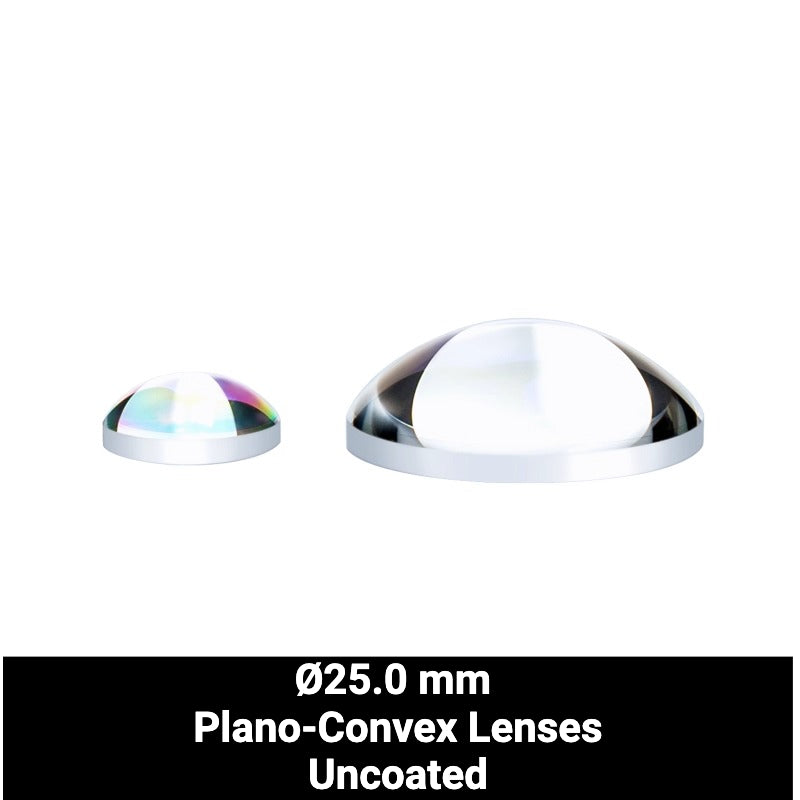 Ø25.0 mm N-BK7 Plano-Convex Lenses (Uncoated)