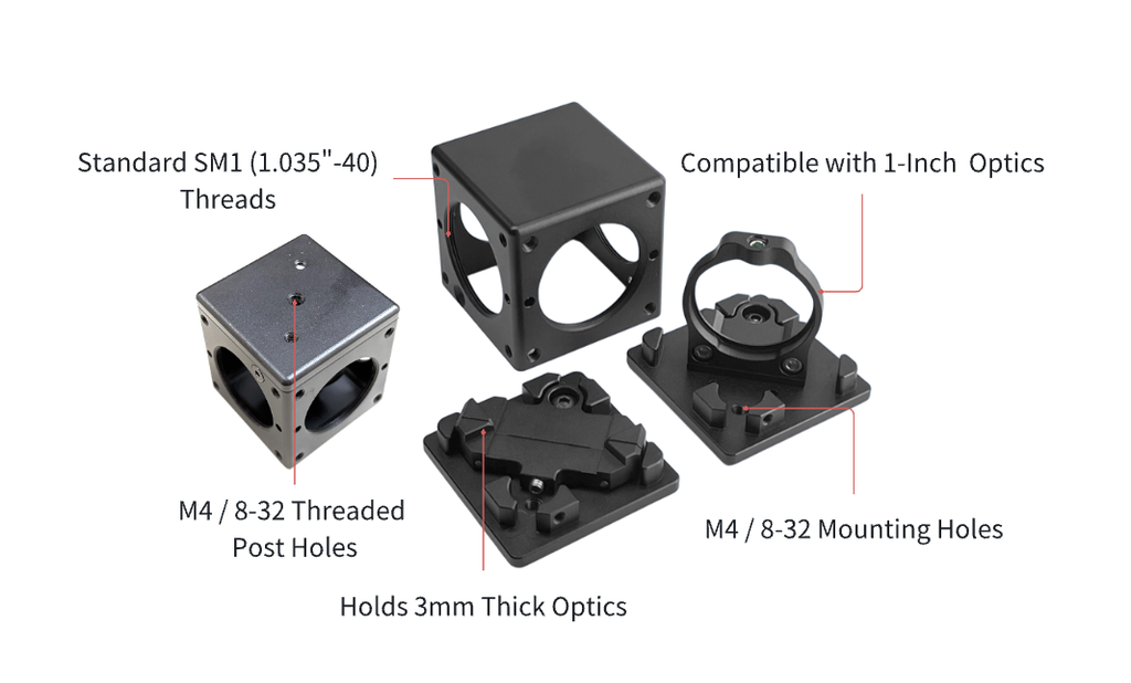 30mm Cage Cube for Dichroic Mirror (30CCDM)
