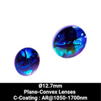 Ø12.7mm N-BK7 Plano-Convex Lenses (C-Coating : AR@1050-1700nm)