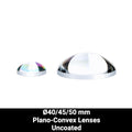 Ø40/45/50 mm N-BK7 Plano-Convex Lenses (Uncoated)