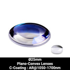 Ø25mm N-BK7 Plano-Convex Lenses (C-Coating : AR@1050-1700nm)