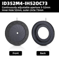 Iris Diaphragm (3mm - 52mm), M4 Mounting Holes