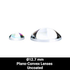 Ø12.7 mm N-BK7 Plano-Convex Lenses (Uncoated)