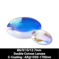 Ø6/9/10/12.7mm N-BK7 Double Convex Lenses (C-Coating : AR@1050-1700nm)