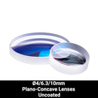 Ø4/6.3/10mm N-BK7 Plano-Concave Lenses (Uncoated)