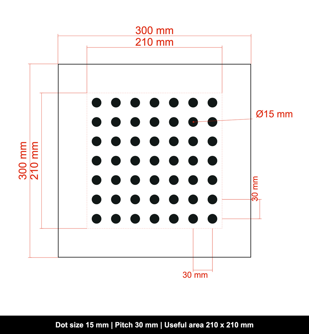 DOTMTX-ALU-300x300-D15-S30