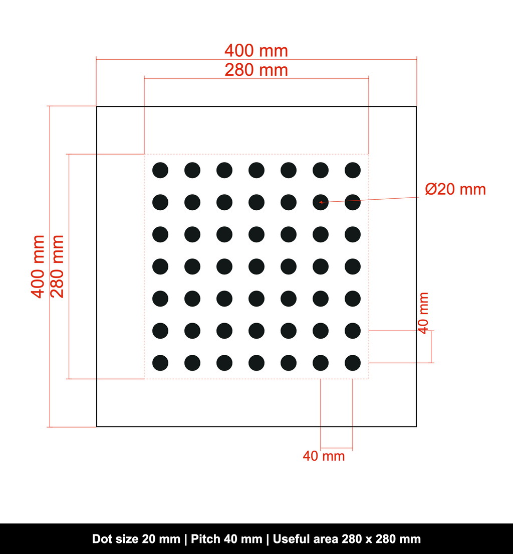 DOTMTX-ALU-400x400-D20-S40
