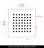 DOTMTX-ALU-50x50-D2.5-S5