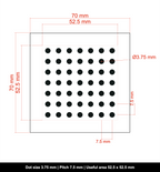 DOTMTX-ALU-70x70-D3.75-S7.5
