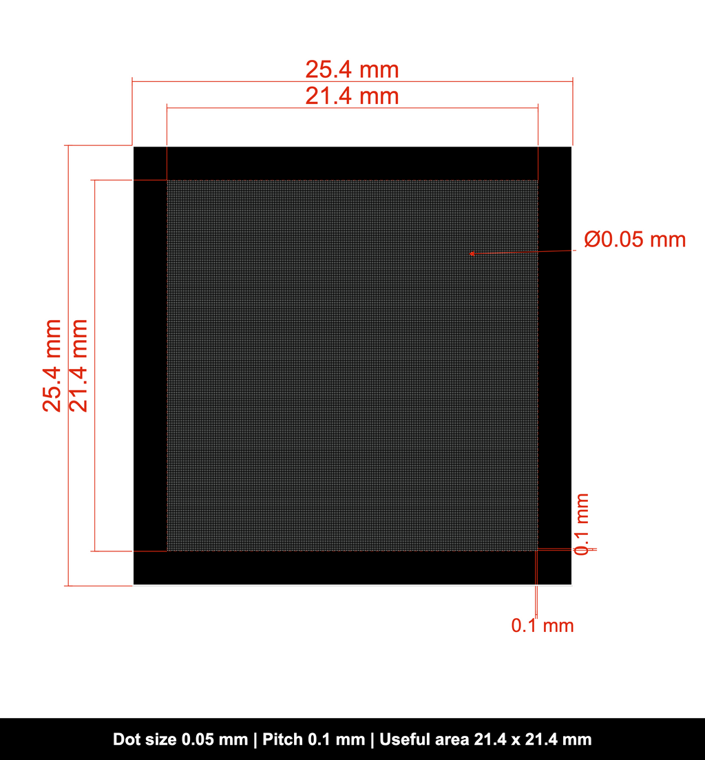 DOTMTX-OPG-25.4x25.4-D0.05-S0.1