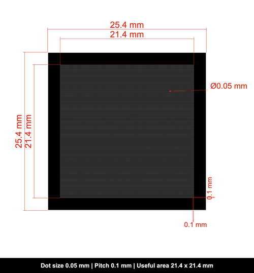 DOTMTX-OPG-25.4x25.4-D0.05-S0.1