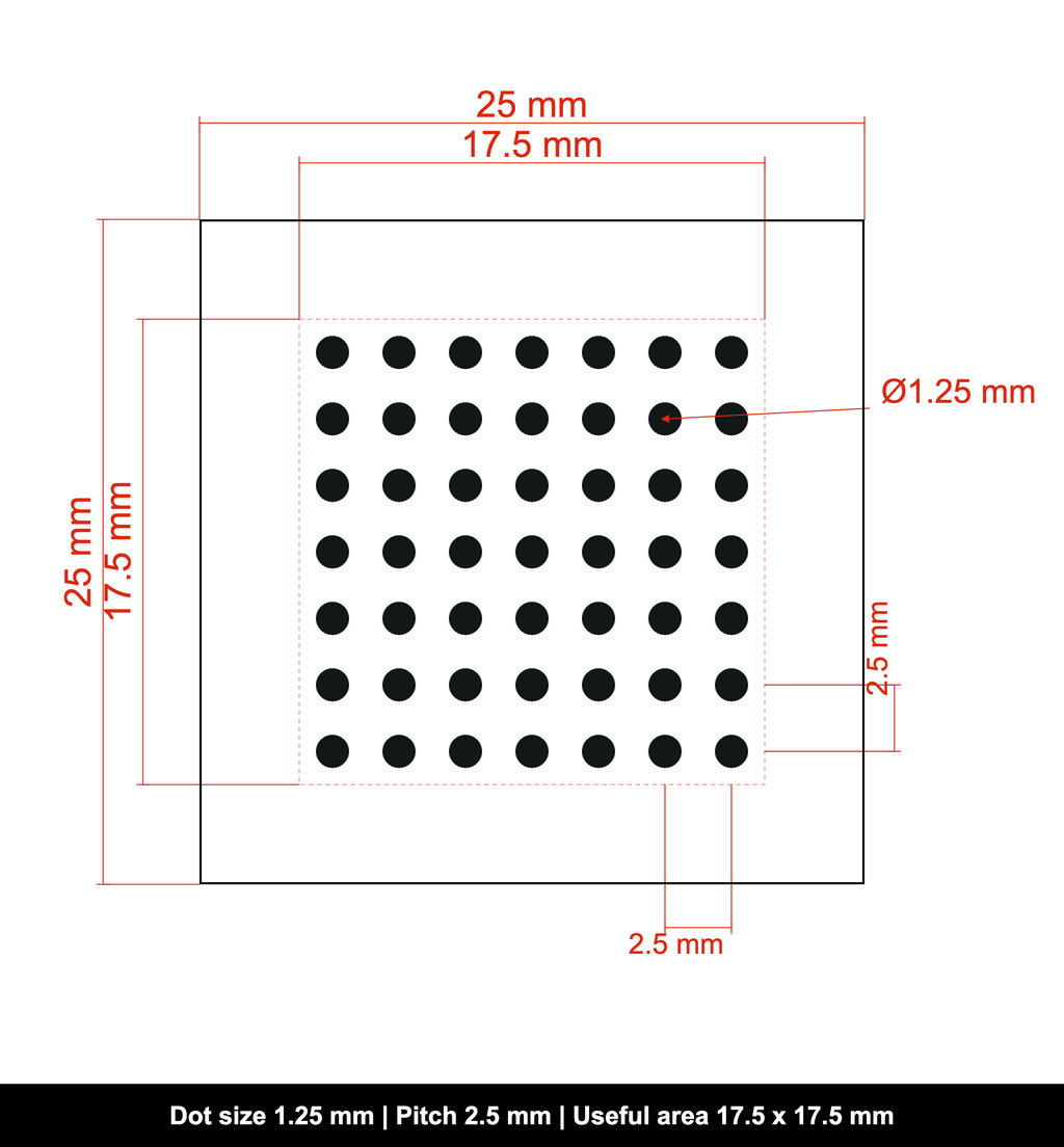 DOTMTX-OPG-25x25-D1.25-S2.5