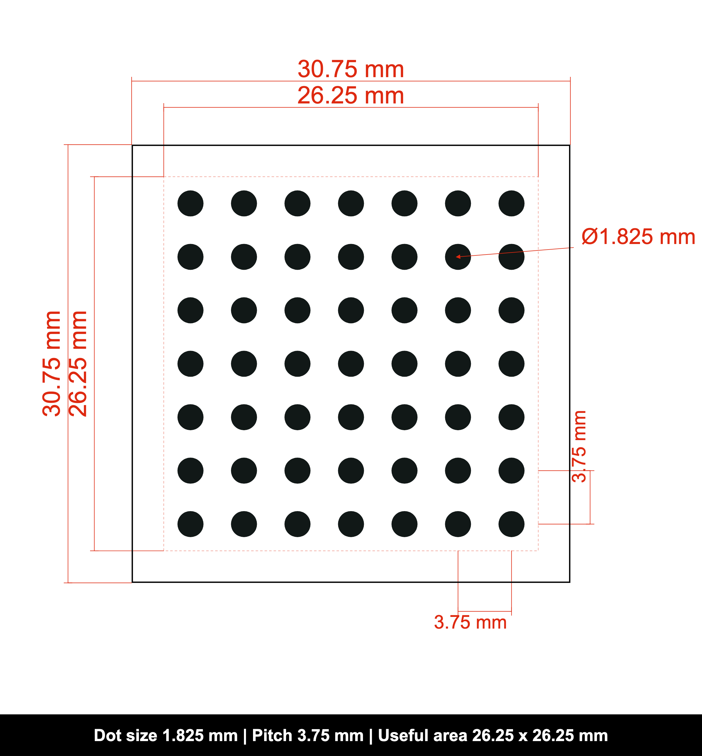 DOTMTX-OPG-30.75x30.75-D1.825-S3.75