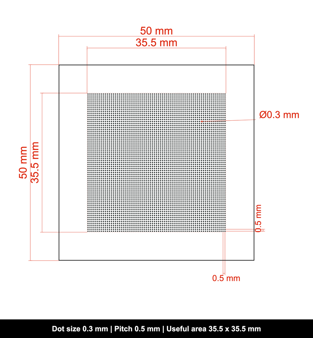 DOTMTX-OPG-50x50-D0.3-S0.5