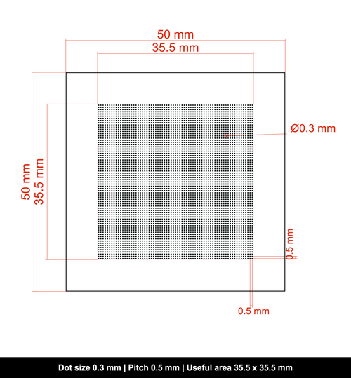 DOTMTX-OPG-50x50-D0.3-S0.5