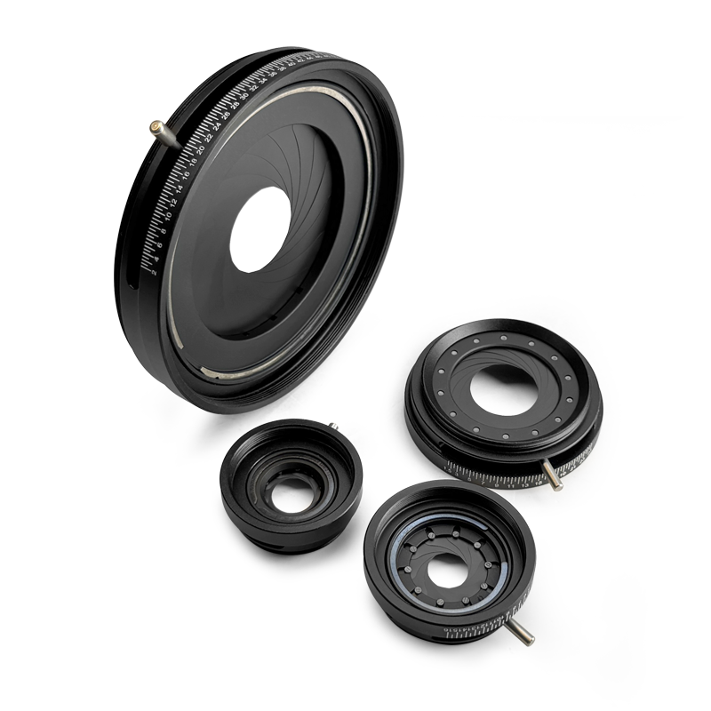Lever-Actuated, SM-Threaded Iris Diaphragms (6-50mm)