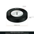 100µm × 3mm Optical Slit, Ø9.50 Stainless Steel Plate