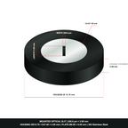 200µm × 3mm Optical Slit, Ø9.50 Stainless Steel Plate