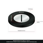 500µm × 12mm Optical Slit, Ø18.0 Stainless Steel Plate