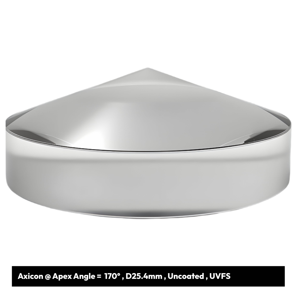 Axicon @ Apex Angle =  170° , Dia25.4mm , Uncoated , UVFS