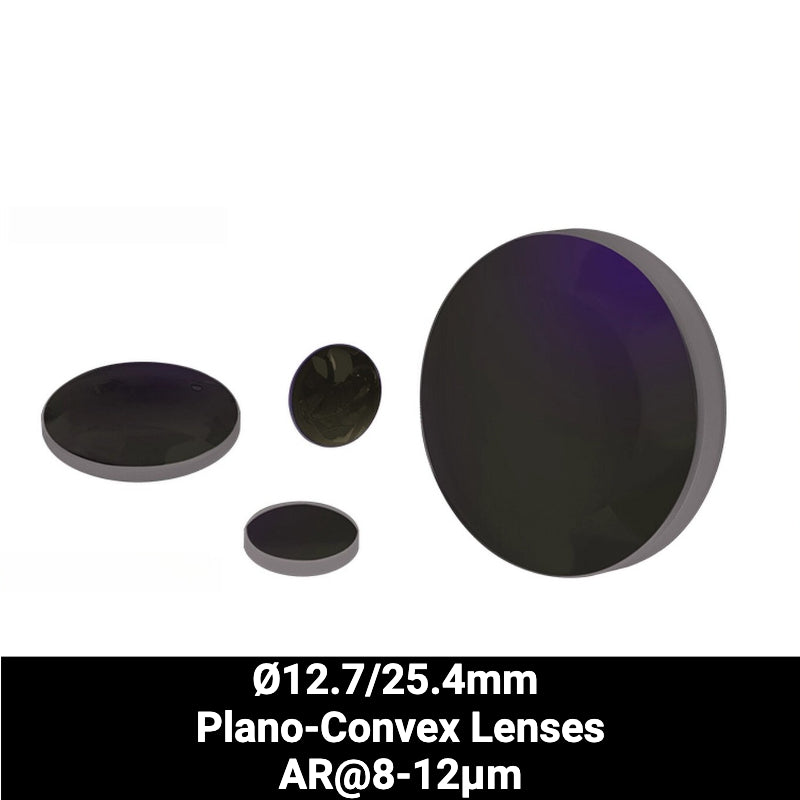 Ø12.7/25.4mm Germanium (Ge) Plano-Convex Lenses (AR@8-12μm)