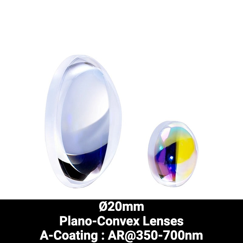 Ø20mm N-BK7 Plano-Convex Lenses (A-Coating : AR@350-700nm)