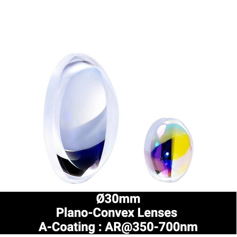 Ø30mm N-BK7 Plano-Convex Lenses (A-Coating : AR@350-700nm)