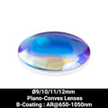 Ø9/10/11/12mm N-BK7 Plano-Convex Lenses (B-Coating : AR@650-1050nm)