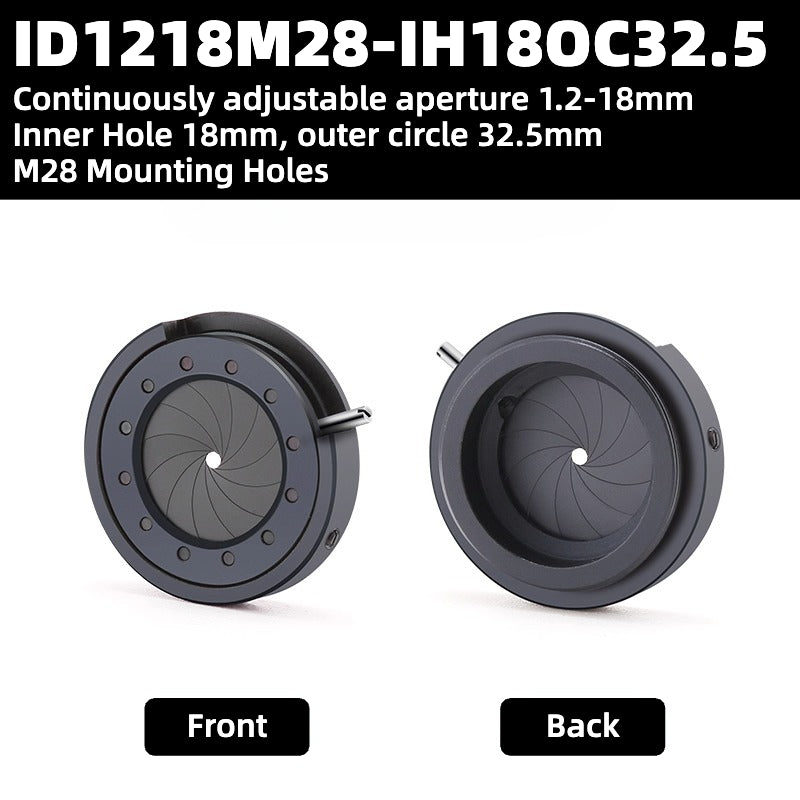 Iris Diaphragm (1mm - 44mm), M42 Mounting Holes