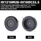 Iris Diaphragm (1mm - 44mm), M42 Mounting Holes