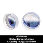 Ø2-50mm N-BK7 Double Concave Lenses（A-Coating : AR@350-700nm）