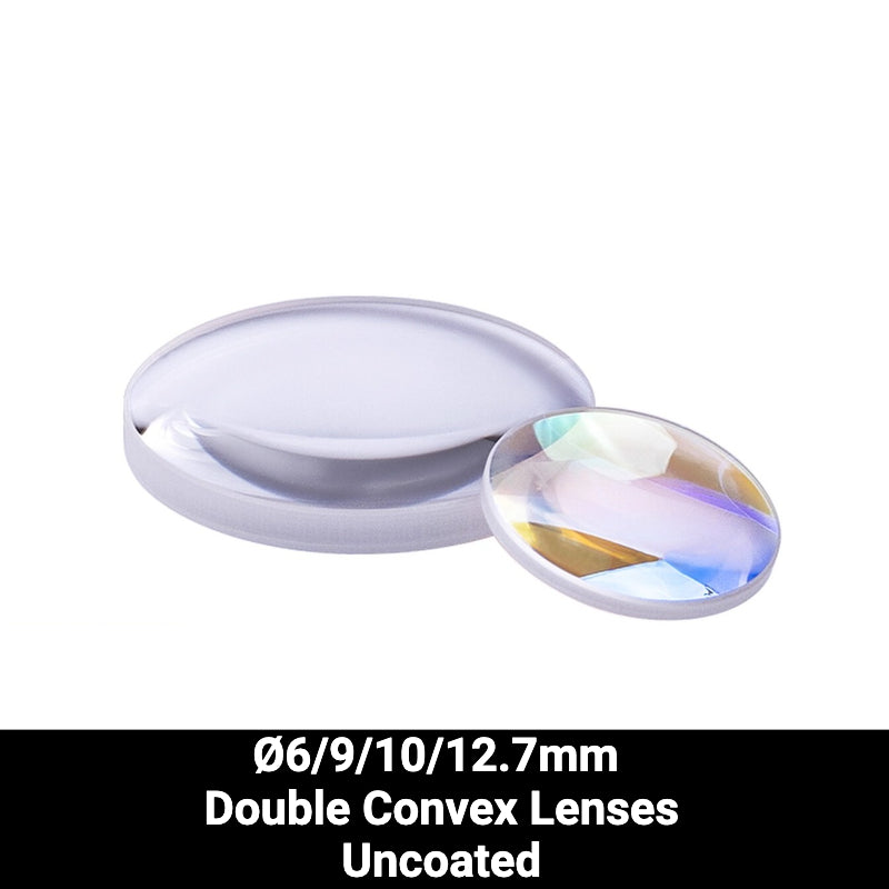 Ø6/9/10/12.7mm N-BK7 Double Convex Lenses (Uncoated)