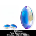 Ø18/20mm N-BK7 Plano-Convex Lenses (B-Coating : AR@650-1050nm)