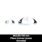 Ø63/80/100 mm N-BK7 Plano-Convex Lenses (Uncoated)