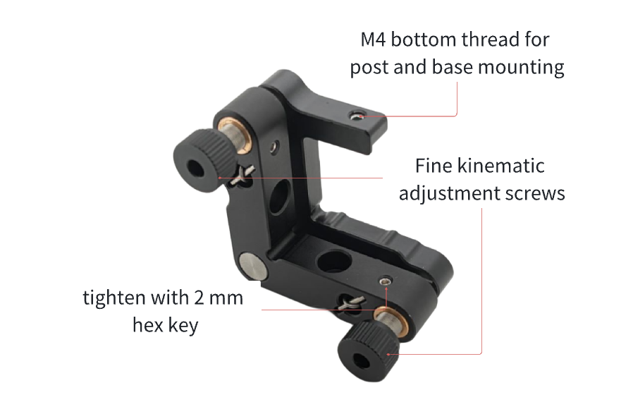 Kinematic Rectangular Optic Mount (KROM)