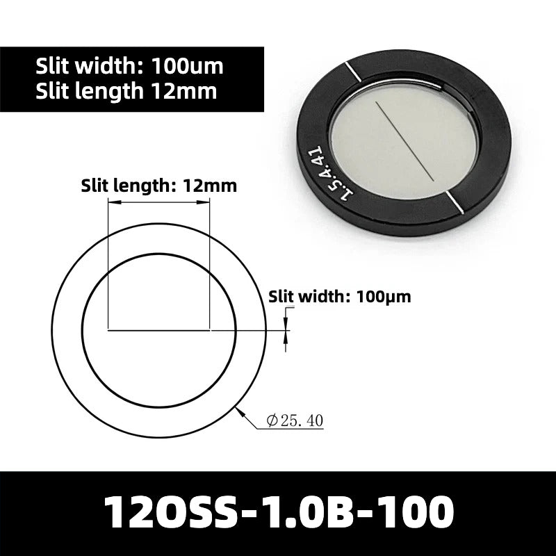 20-200um Optical Slits (Slit Length = 12mm)